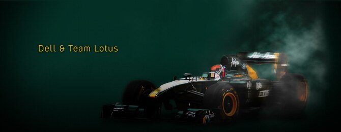 Dell Team Lotus F1 Website