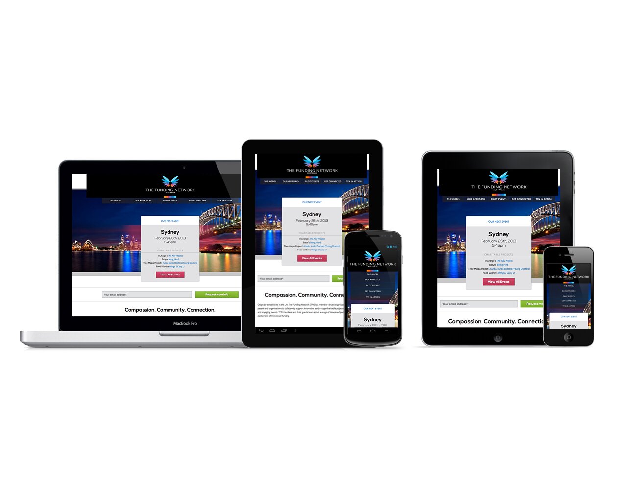 RD2 crafts a new responsive website design for The Funding Network, Australia | Home Page