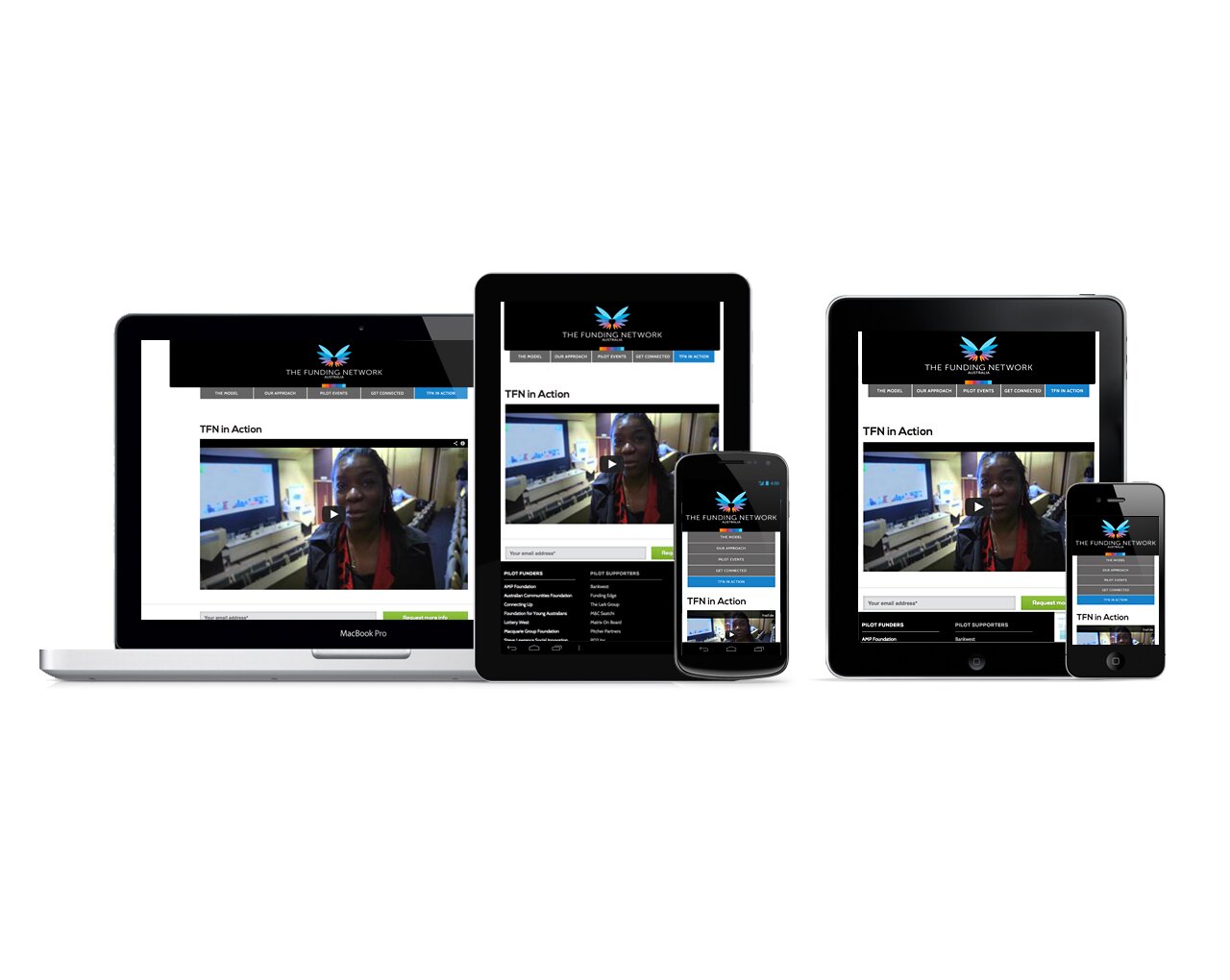 RD2 crafts a new responsive website design for The Funding Network, Australia | TFN In Action Page